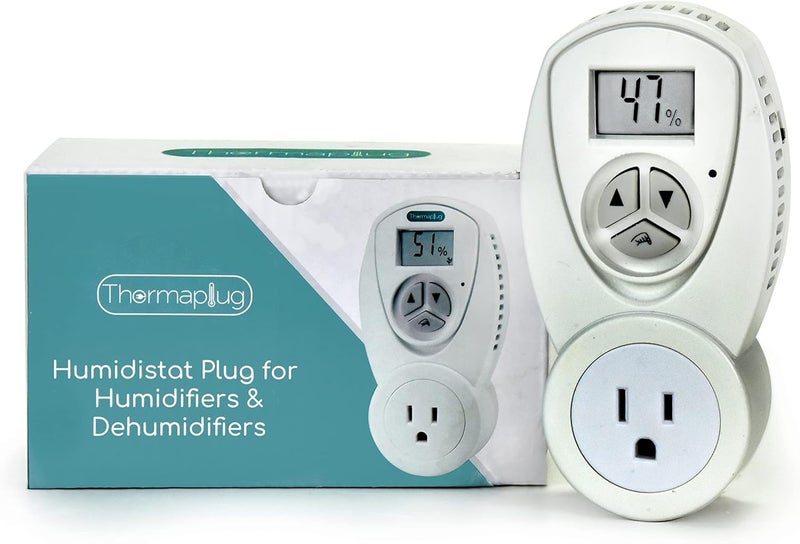 Thermaplug Humidistat Outlet Plug, Humidifier/Dehumidifier 120V 13A - Image 1
